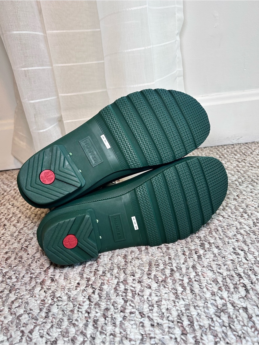 Hunter Green Chelsea Ankle Rain Boots Waterproof Women’s 10 Excellent Condition - Picture 4 of 5